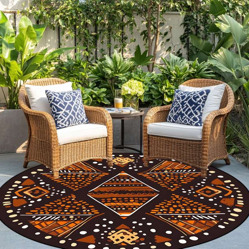 1Pc 39.4x39.4inch 100x100cm Floor Mat
