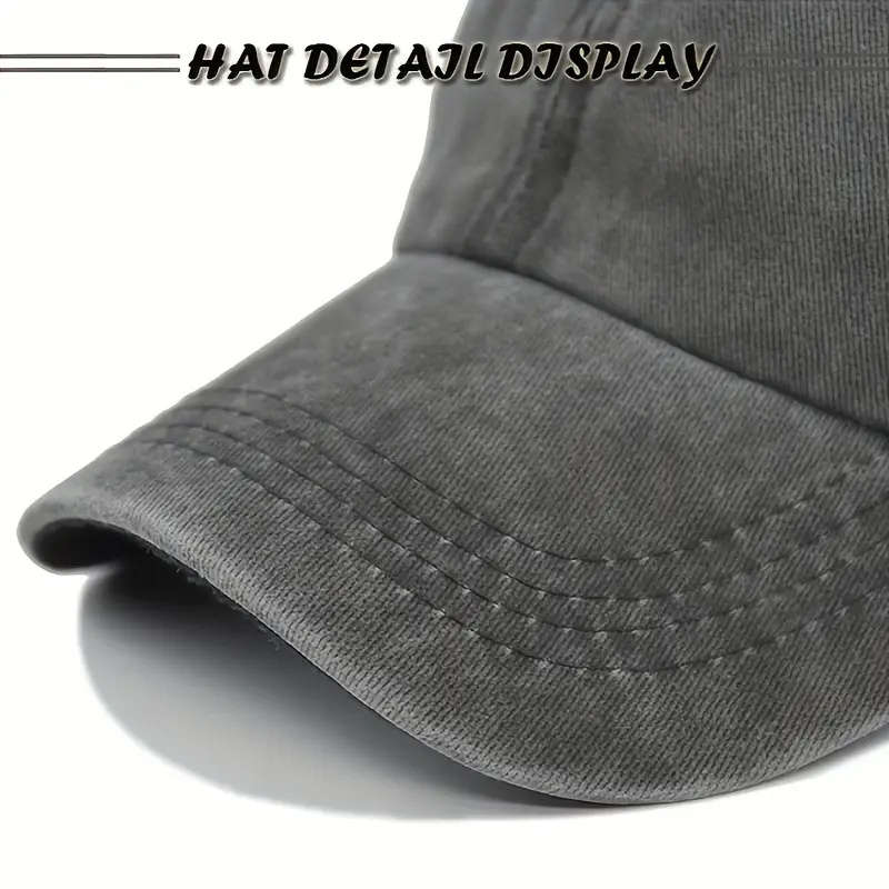 1pc HK Tan Decal 1949 Baseball Cap 100% Cotton Breathable Hat for Men Women Adjustable All-Seas