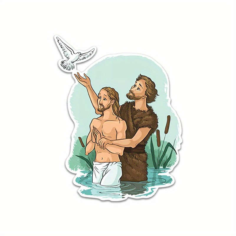 2pcs Jesus Christian Themed Stickers