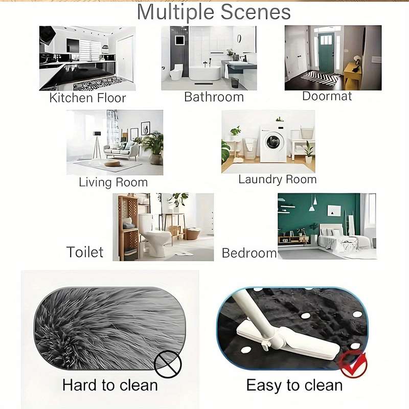 1Pc 15.74x23.62inch 40x60cm Floor Mat