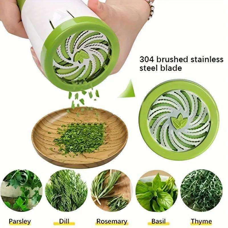1pc Parsley Leaf Shredder Rosemary Cutter Kitchen Tool Chopper Vegetable Grinder Hollow Noodle