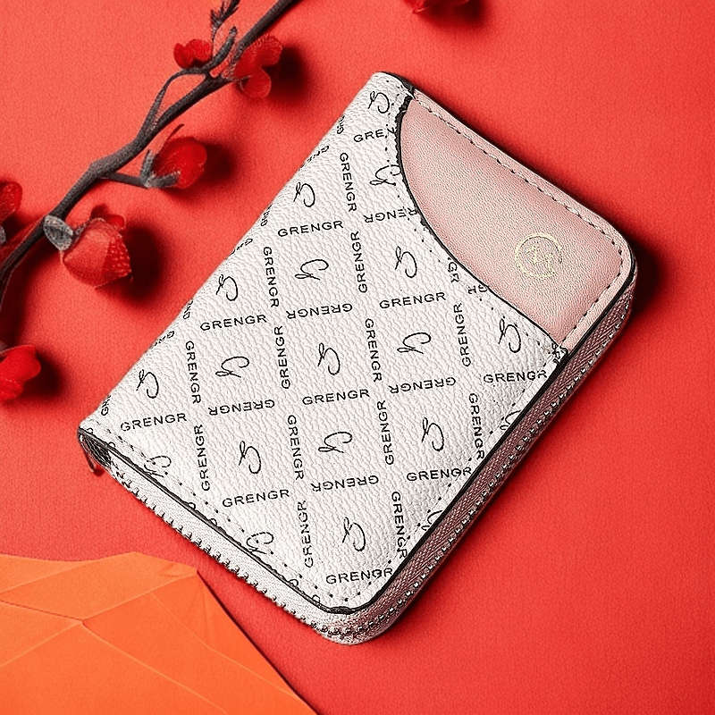 1pc Vintage-Inspired Slim RFID Blocking Wallet for Women 9 Card Slots Large Capacity Elegant Two