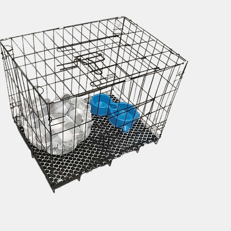 1pc Black 50*35cm-Foot Mat+Tray Pet Cage