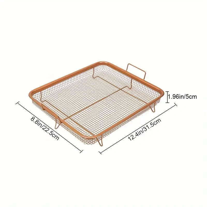 Copper Stainless Steel Square Multifunctional BBQ Basket