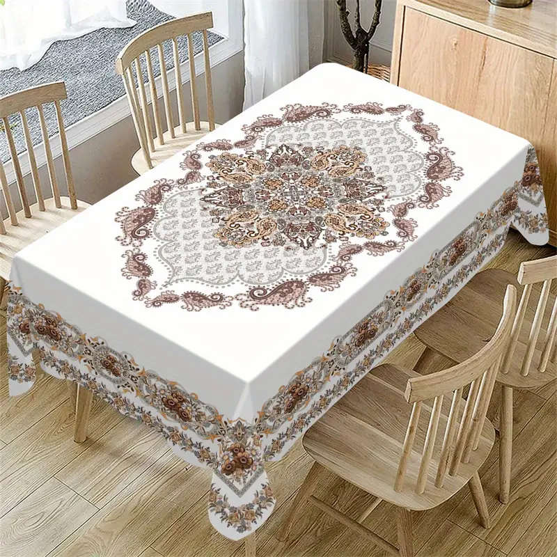 1 European Rectangular Washable Tablecloth