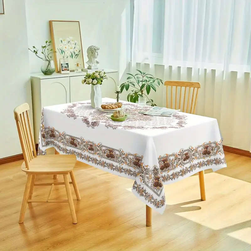 1 European Rectangular Washable Tablecloth
