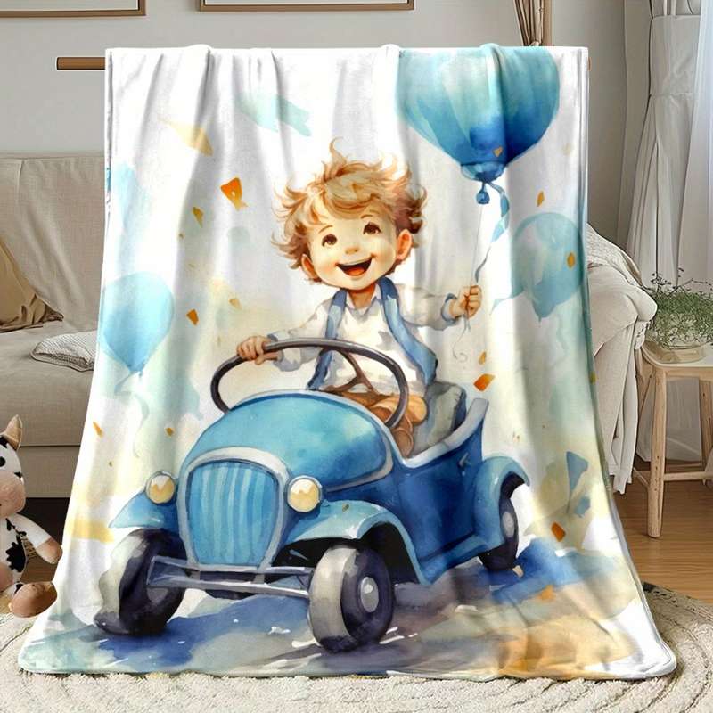 1ps Blanket Color Blue size Blanket Diameter 120cm