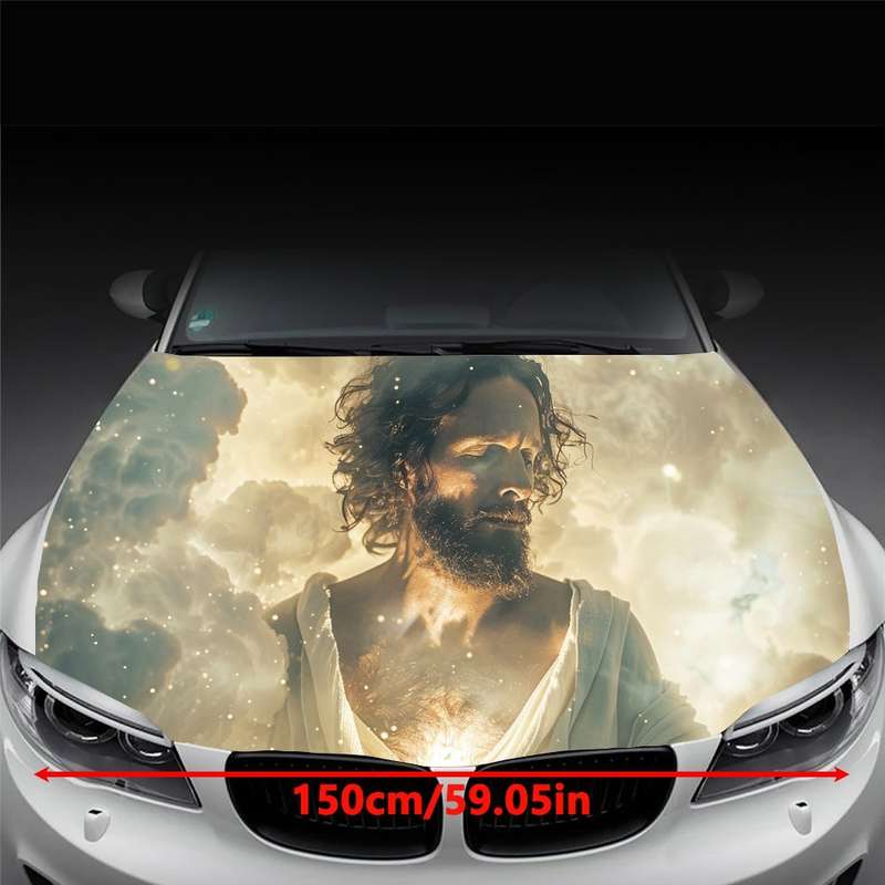 1pc Black Jesus Christian Themed Stickers