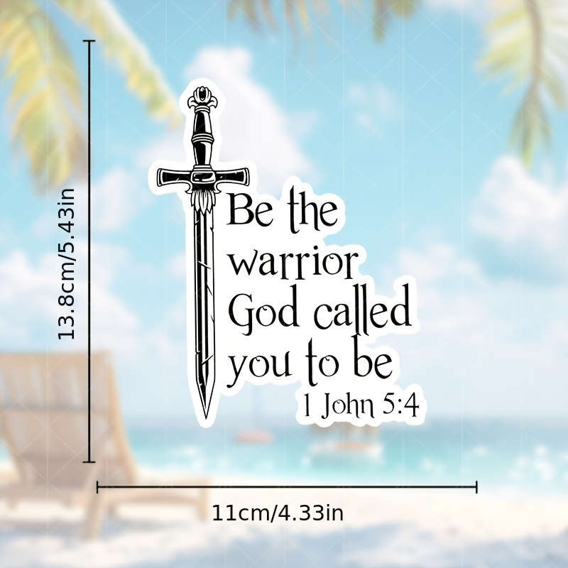 2pcs 13.79x11.0cm Jesus Christian Themed Stickers