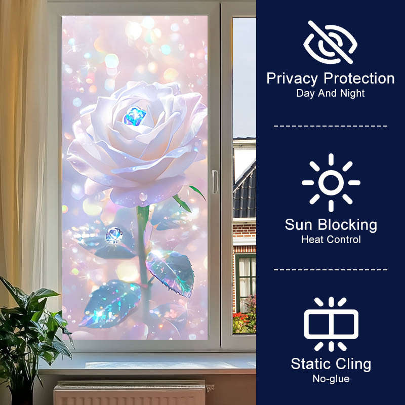 1Pc 17.7x39.3in 45x100cm Door Window Sticker
