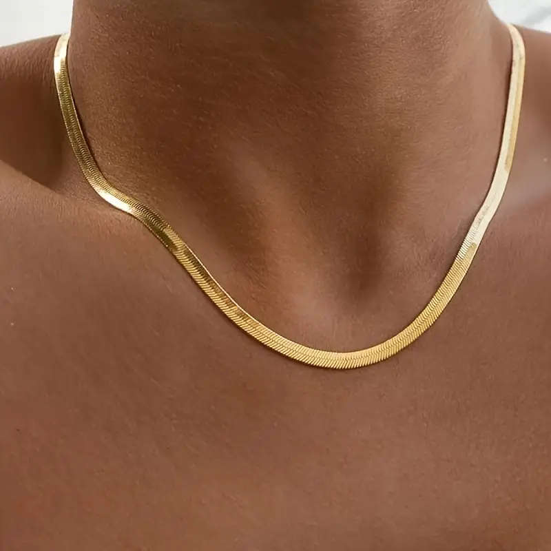 Elegant 18K Gold-Plated Stainless Steel Necklace