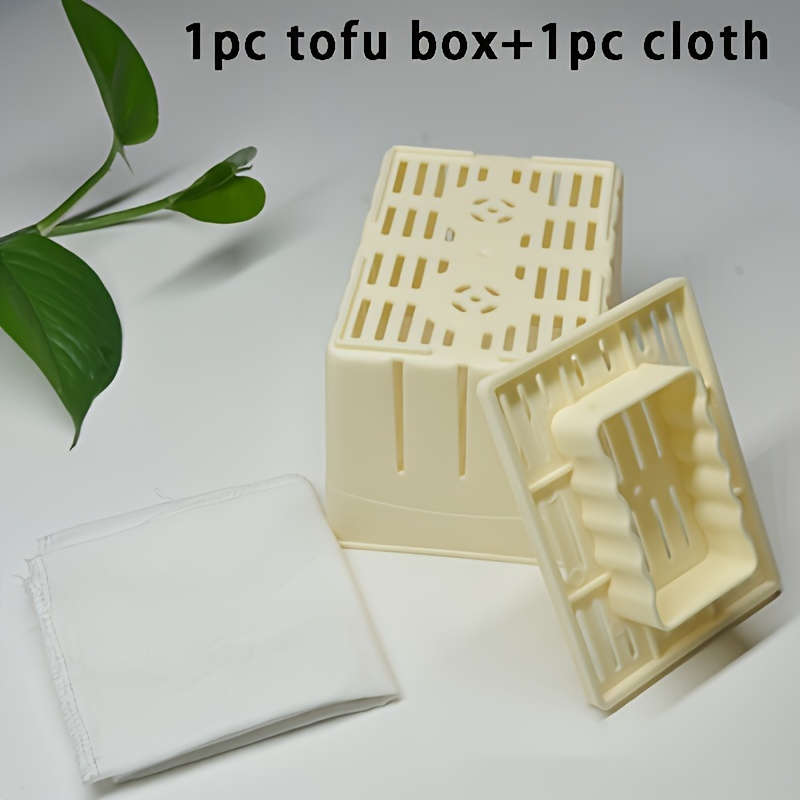 1pc White Plastic Cheese Tofu Press with Multi-Layer Filter Quick and Easy Kitchen Tool for