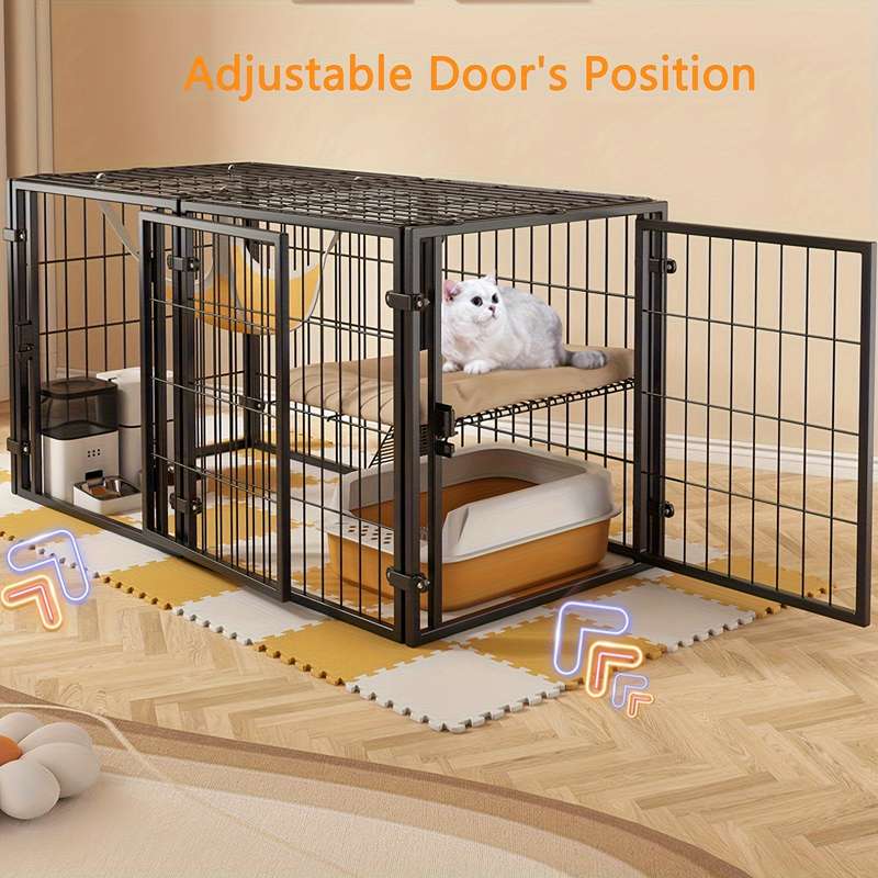 1pc 120CM*60CM*70CM Black Pet Cage