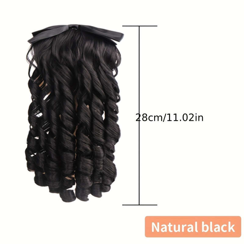 1Pc Black 30.48cm Fashion Design Wig