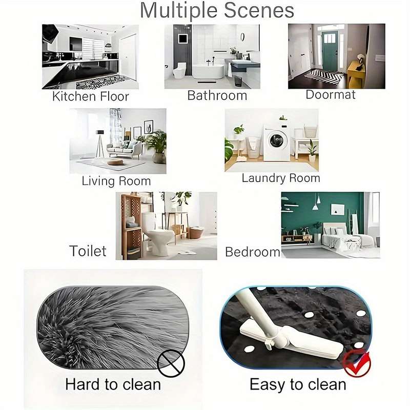 1Pc 15.74x23.62inch 40x60cm Floor Mat