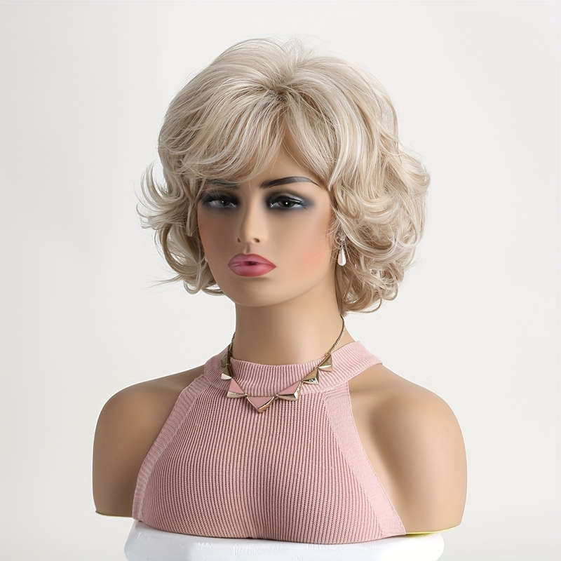 1Pc Golden 30.48cm Fashion Design Wig