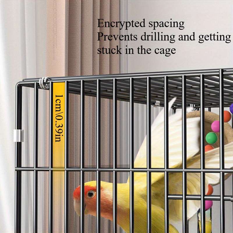1pc Crates + Trays + Feed Troughs + Stand Poles size 51*39*35cmPet Cage