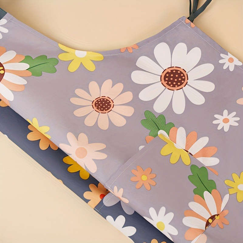 1pc Fashionable Women's floral apron with pockets adjustable perfect for cooking baking garden