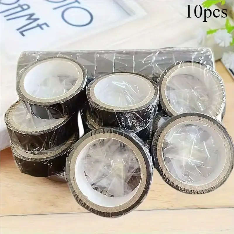 10 Rolls Of Premium Black Electrical Tape