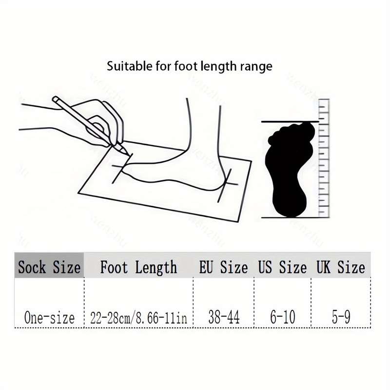 1 Pair Multicolor One Size Socks