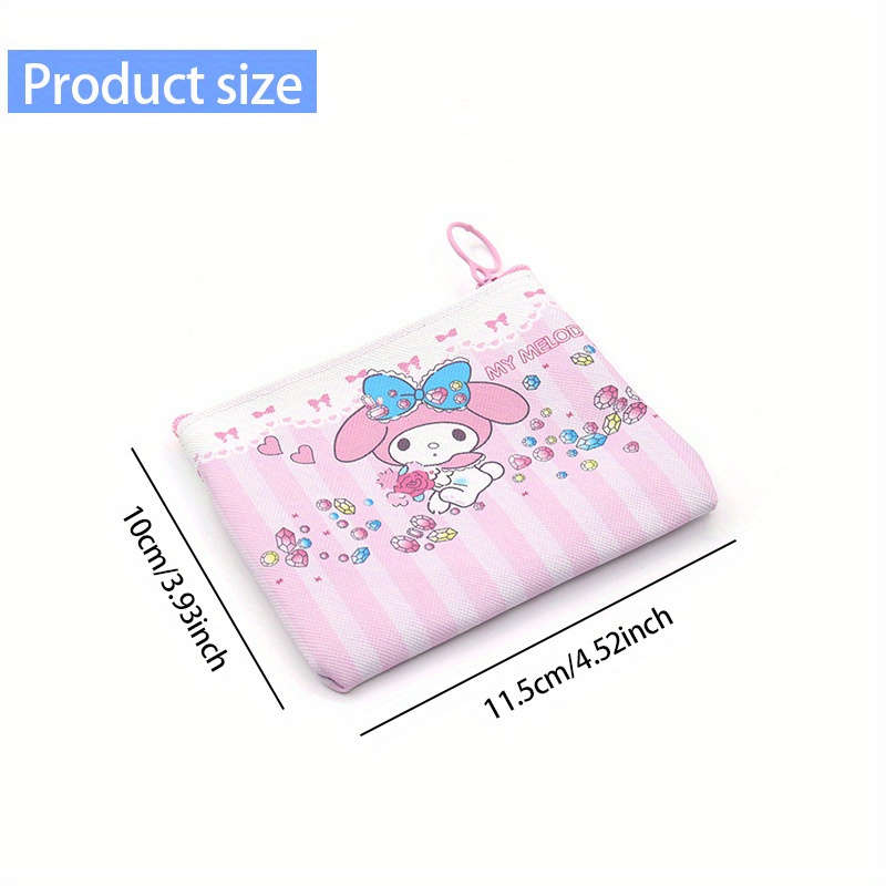 1pc Sanrio Girl Coin Purse Cute Mini with Positioning Printing for Women