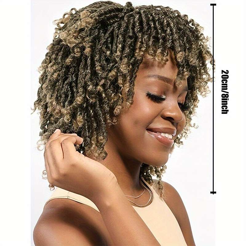 1Pc Deep Grey 20.32cm- Fashion Design Wig