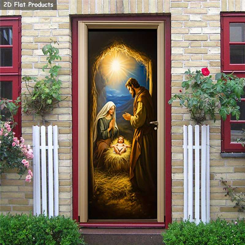 1pc 95.0x209.8cm Jesus Christian Themed Stickers