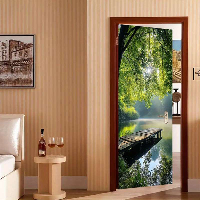 1Pc 76.96x199.9cm Door Window Sticker