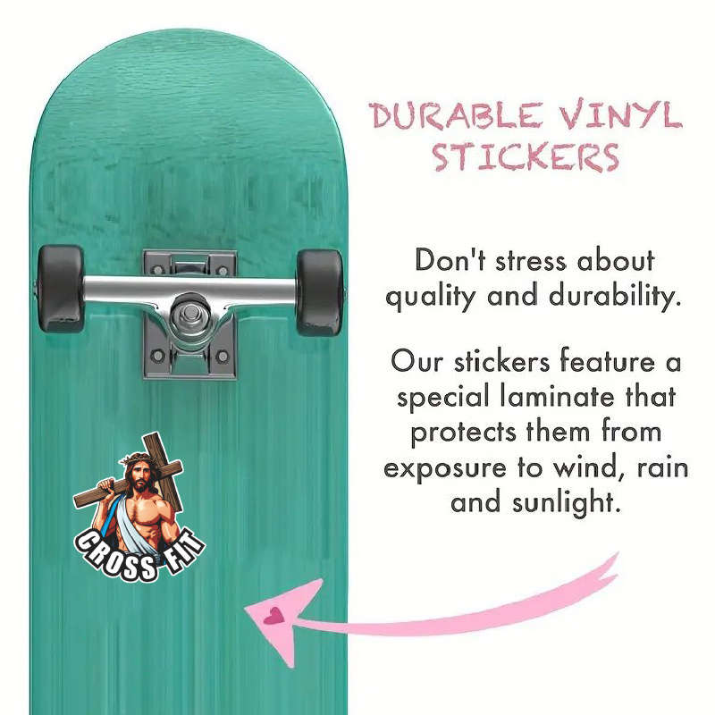 1pc Jesus Christian Themed Stickers