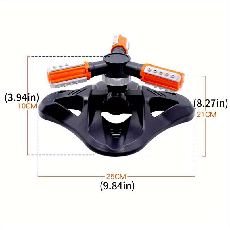 1Pc Lawnsprinkler Automatic Rotating Lawn Garden Sprinkler System