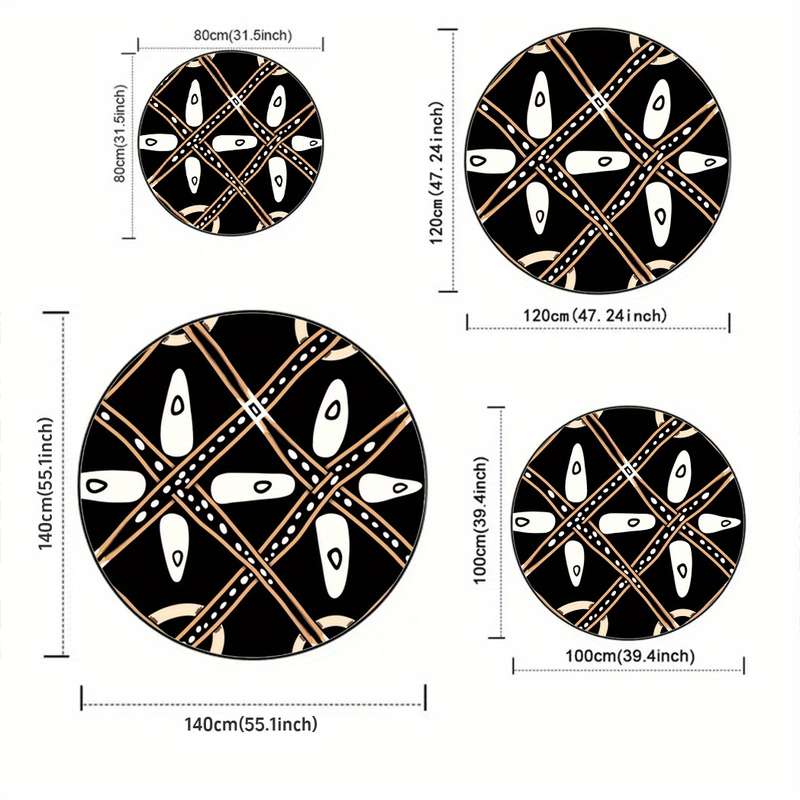 1Pc 31.5x31.5inch 80x80cm Floor Mat