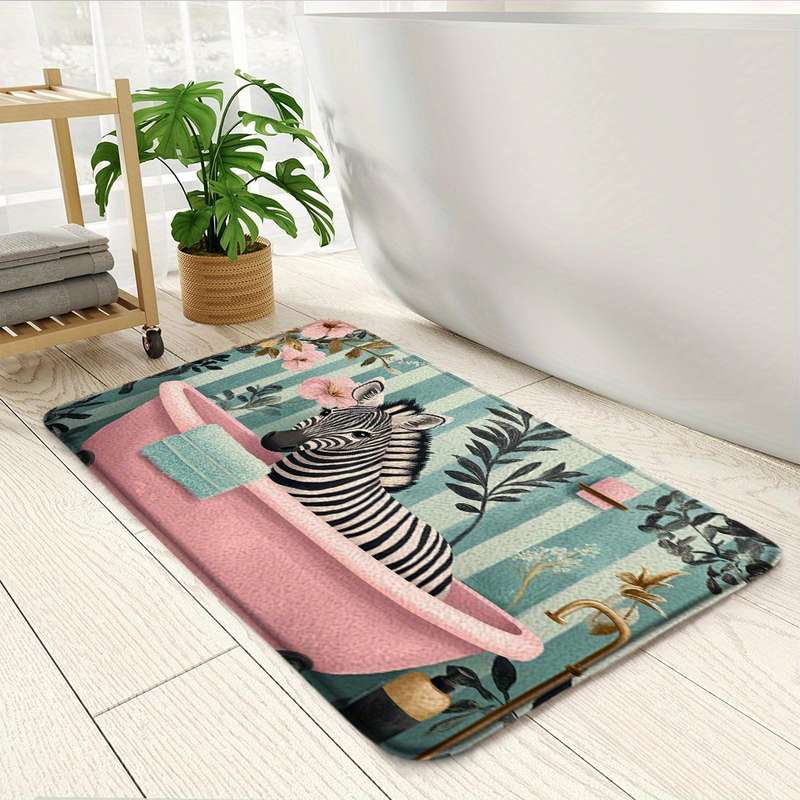 1Pc Polychrome 45x75cm Floor Mat