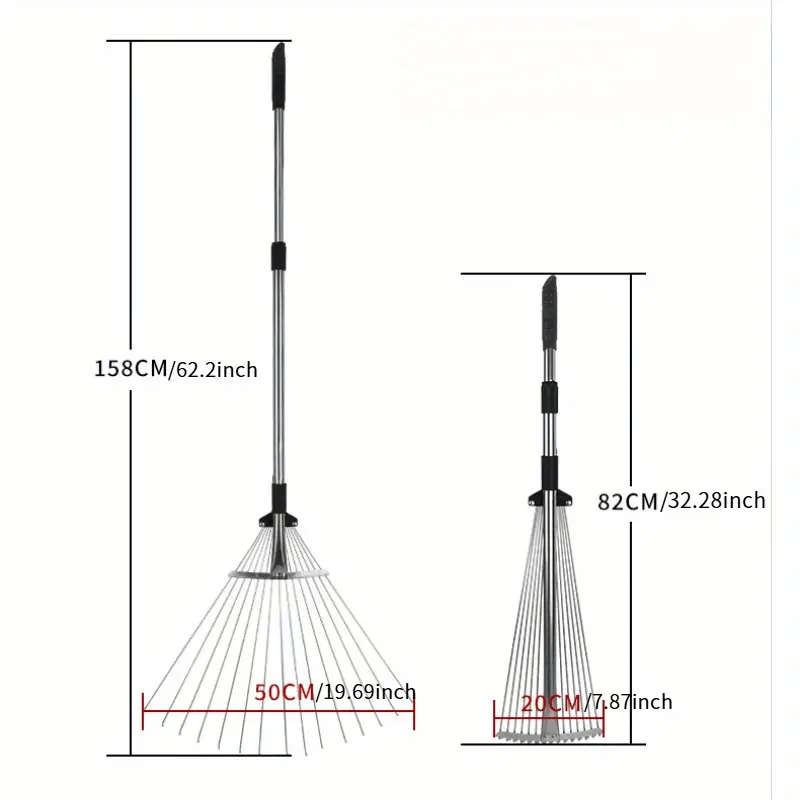 1 Piece Stainless Steel Garden Rake