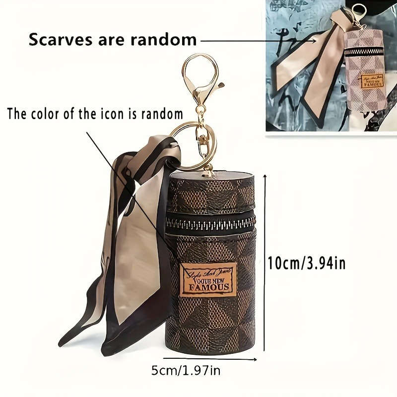 1pc s Fashionable Cylinder Travel WalletSpacious and Versatile Storage Bag with Zipper Closu