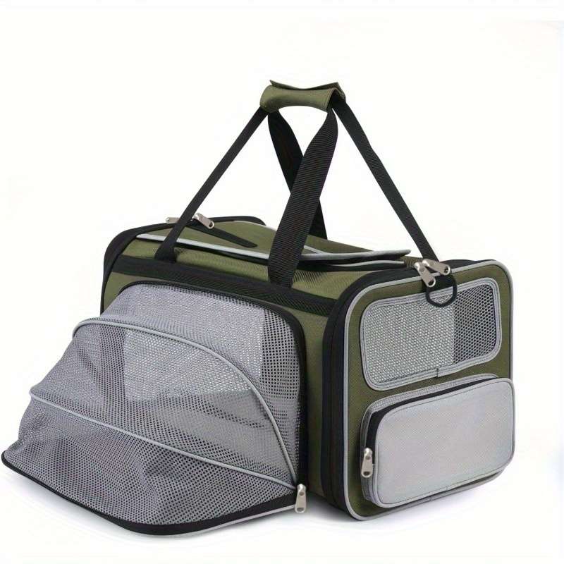 1pc Beige and Tea Green Pet Bag