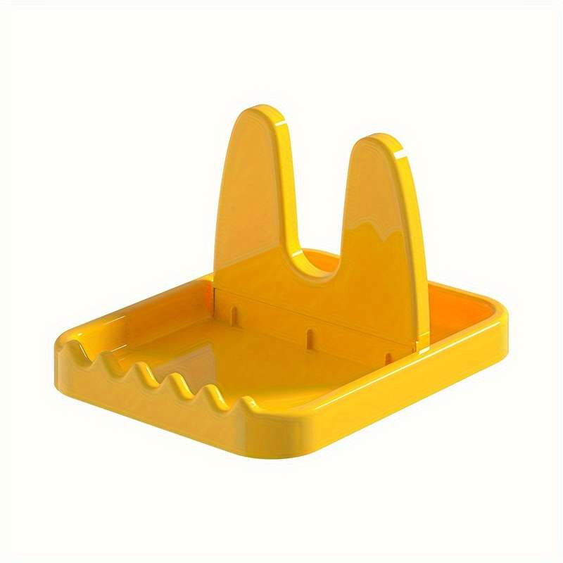 1pc Foldable Space-Saving Kitchen Organizer with Utensil Holder Lid Storage No Drill Adhesive M