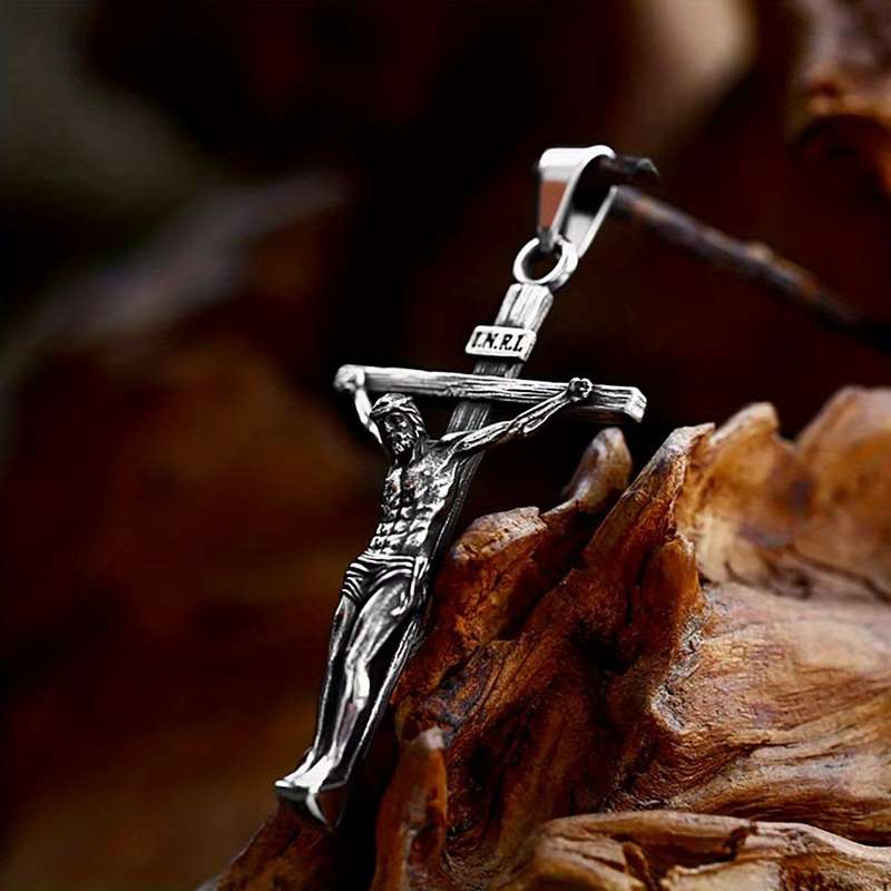 1 Piece Jesus Cross Necklace Jesus Theme Pendant