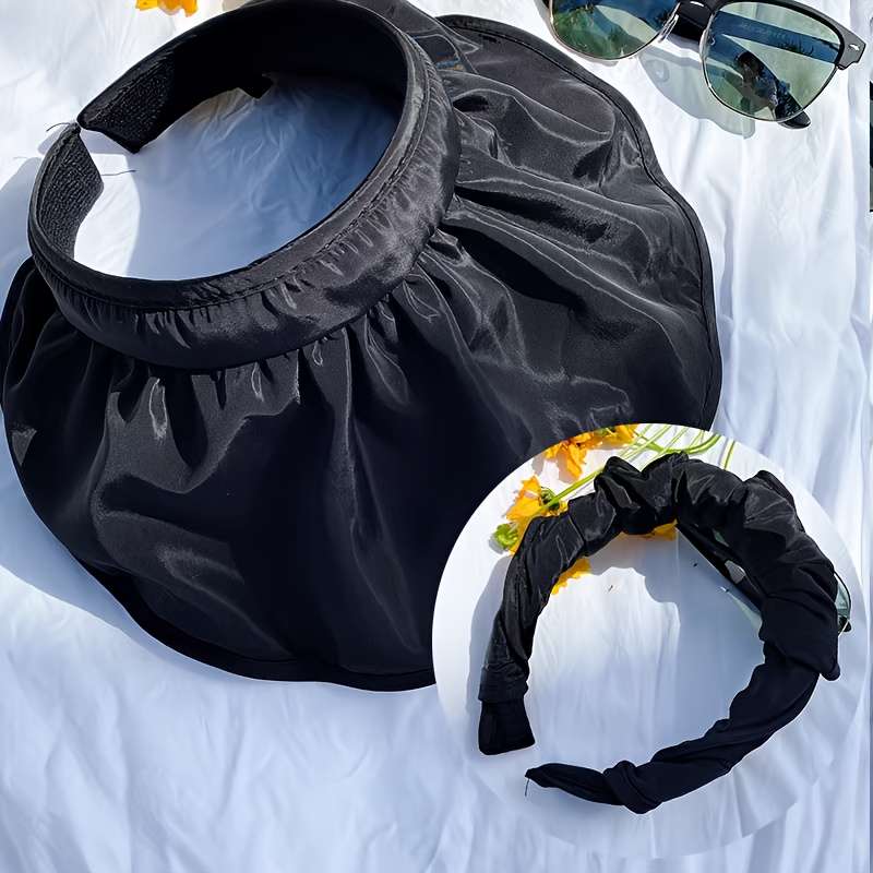 1pc 2-in-1 Lightweight Quick-Dry Sun Visor Hat Headband for Outdoor Activities C Adjustable Brea