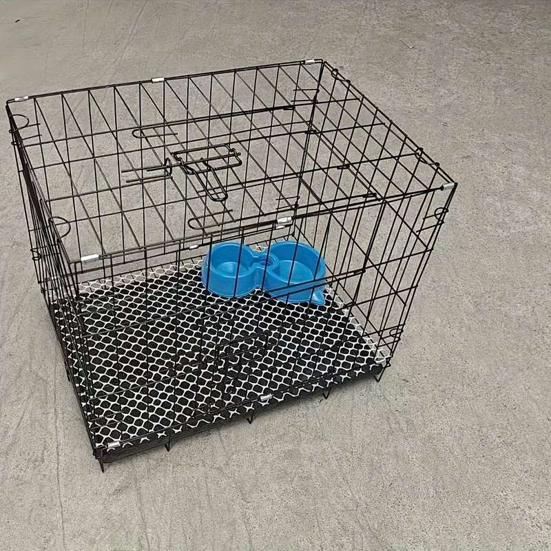 1pc Black 50*35cm-Foot Mat+Tray Pet Cage
