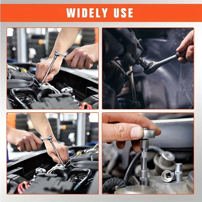 Ratchet wrench set 46 pieces with box