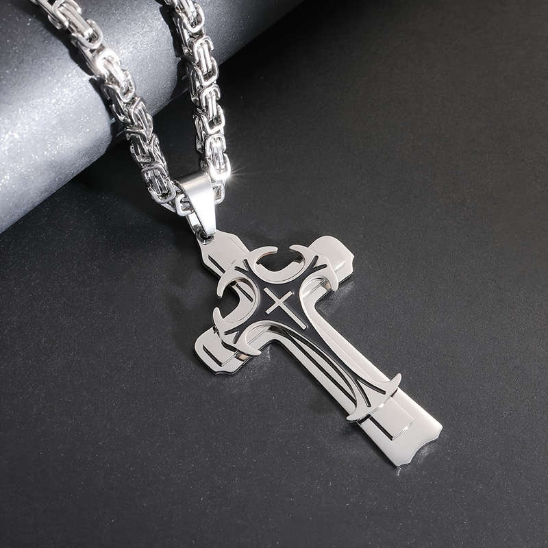 1 Piece Golden Jesus Theme Pendant