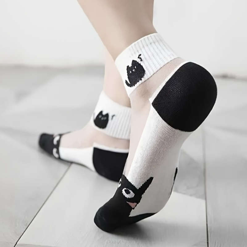 5 Pairs Mixed Color One Size High Elastic Socks