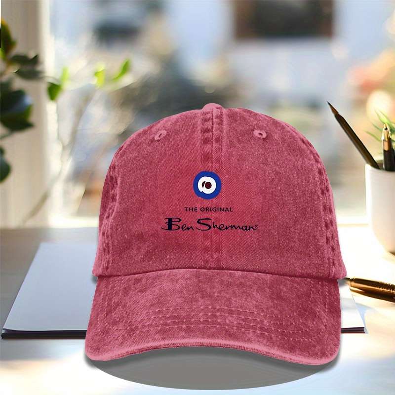 1pc BEN-sherman Baseball Cap Casual Outdoor Sun Hat for Men Women Adjustable 100% Cotton Hat W