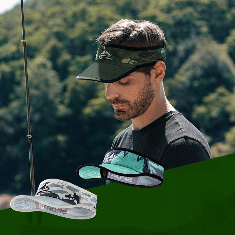 1pc Breathable Camouflage Fishing Hat Sun Protection Sweat-Absorbing Quick-Drying Ideal for R