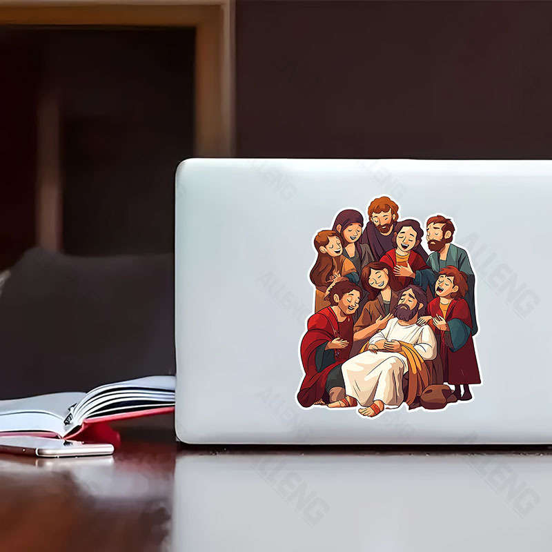 5pcs Jesus Christian Themed Stickers