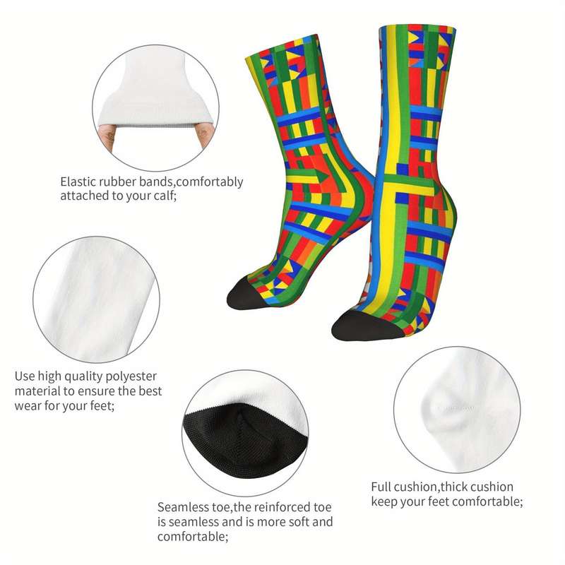 1 Pair Multicolor One Size Socks