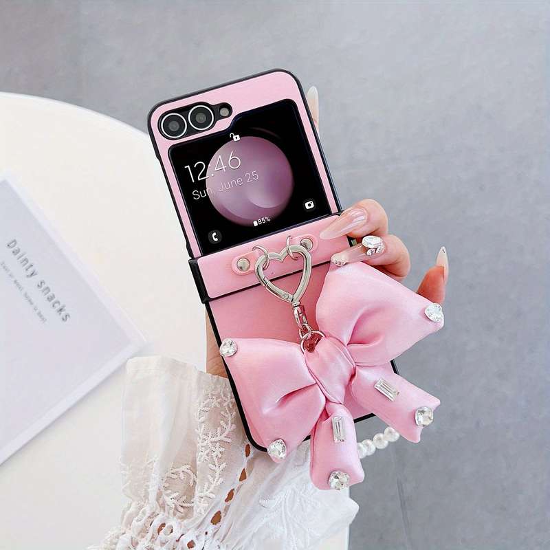 1pc Light Purple For Samsung Galaxy Z Flip 6 Phone Cases