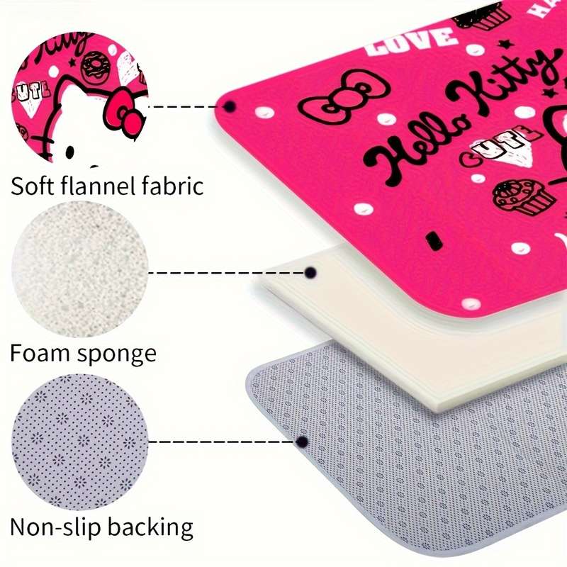 1Pc Pink 31.5x19.69inch 80x50cm Floor Mat