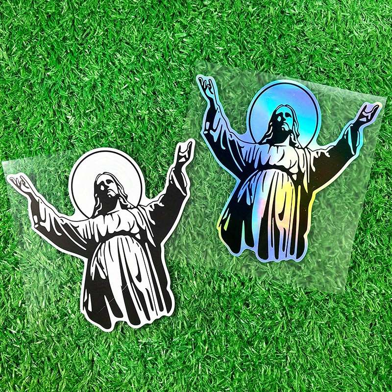 2pcs  Jesus Christian Themed Stickers