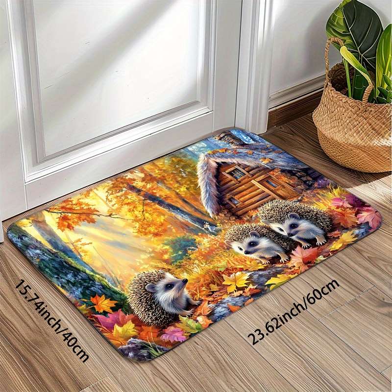 1Pc Yellow 19.69x31.49inch 50x80cm Floor Mat